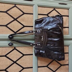 Ashley Mahogany Brown Coach Bag